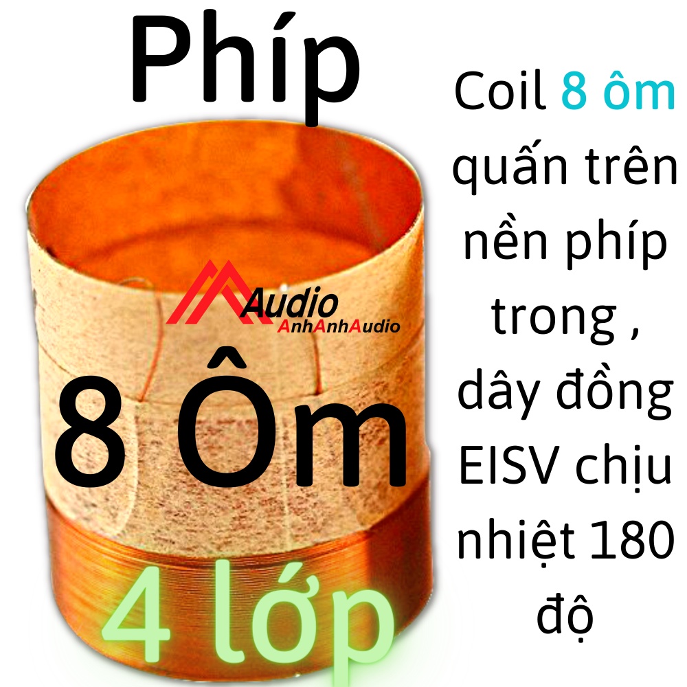 Coil 40 - 40.5 - 44 - 44.5 - 45.1 xương nhôm và phíp 8 ôm