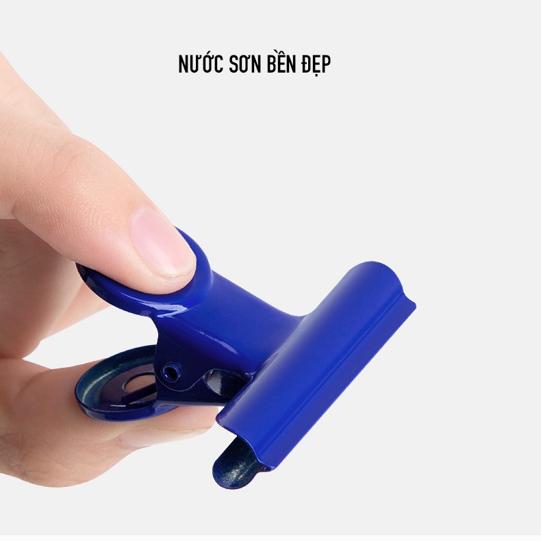 Kẹp tài liệu nhựa vỉ (6 chiếc 1 vỉ) màu 38mm GuangBo cao cấp Fizz WPJ5208
