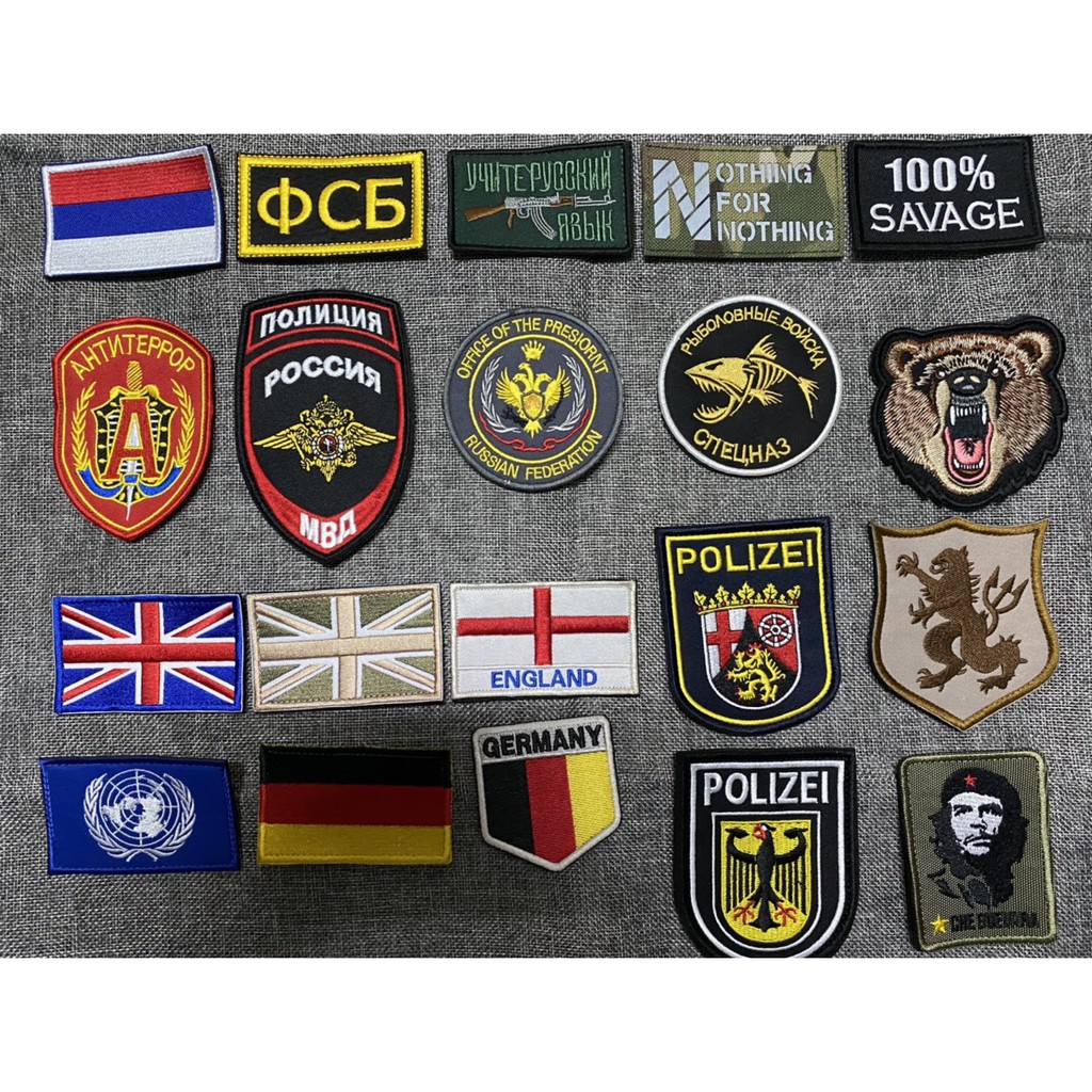 Shop chuyên về tem dán, patch velcro kiểu hook loop hoặc may trang trí đồ lính Mỹ balo 511  tactical áo nón chiến thuật