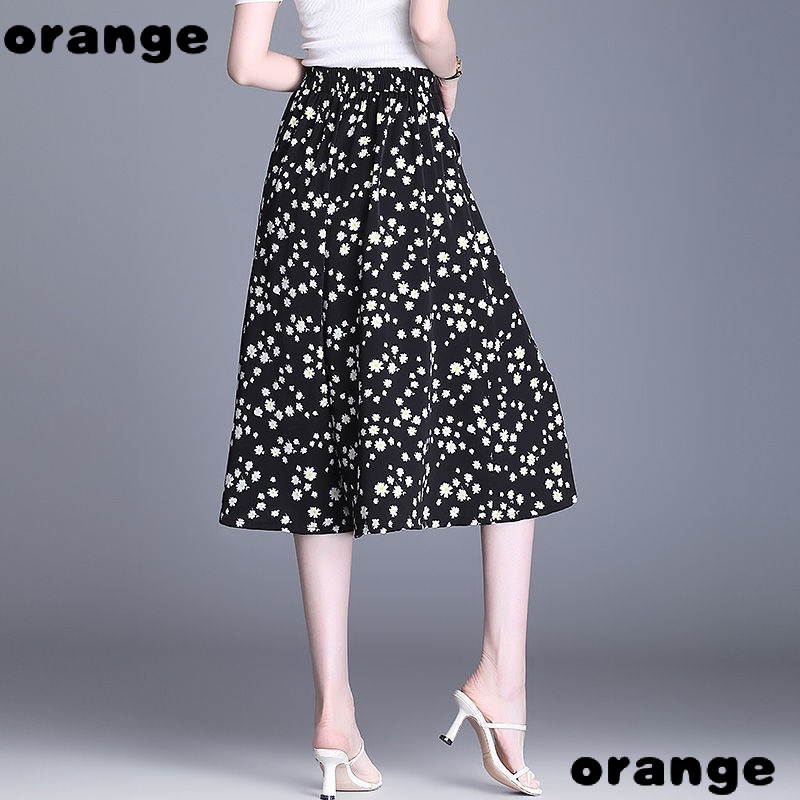 Hakama Quần Ống Rộng Lưng Cao Vải Voan Mỏng Họa Tiết Hoa Mùa Hè 2022 Dành Cho Mẹ Mặc Hàng Mới