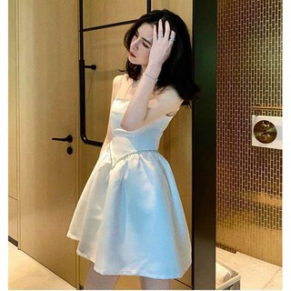 [HÀNG CAO CẤP] Đầm 2 dây xòe kết đá dự tiệc [Kèm hình ảnh thật]