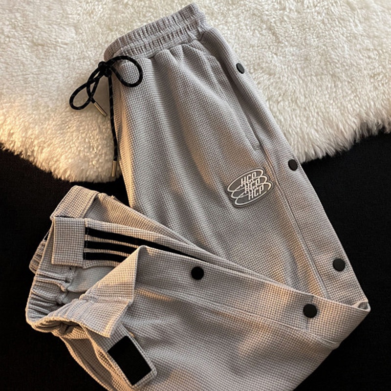🔥Quần Jogger nam nữ🔥unisex-Quần ống rộng thiết kế có cúc bấm gấu quần cực chất Faru193