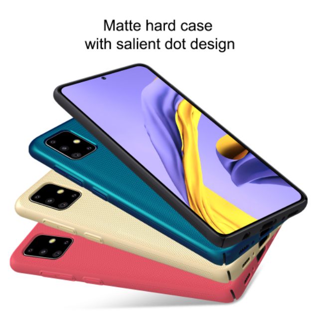 Ốp lưng Samsung Galaxy A51 hiệu Nillkin nhựa sần chống mồ hôi vân tay ( check code )
