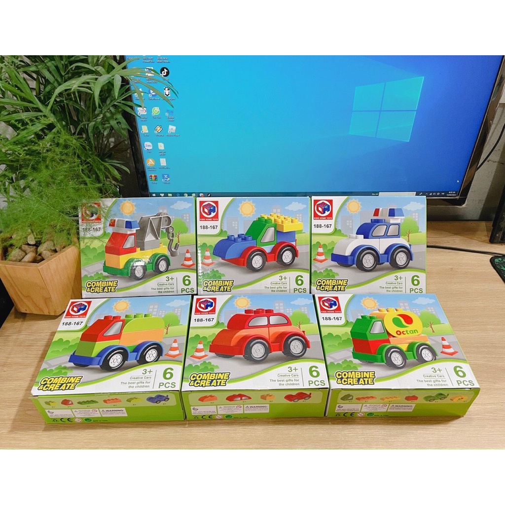 Đồ chơi ô tô lắp ghép cao cấp cho bé phát triển