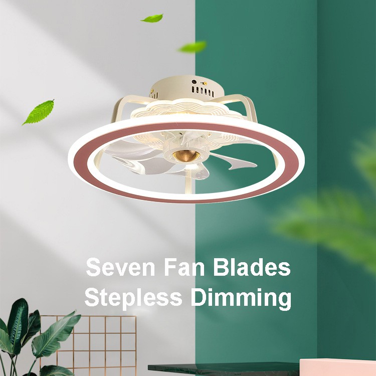 Quạt trần đèn LED tròn siêu mỏng đơn giản cho phòng khách / phòng ngủ