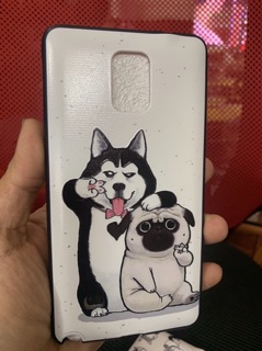 Ốp lưng samsung note 4 shin chó dễ thương