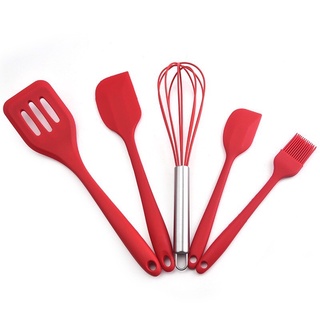 Bộ 5 dụng cụ Silicon nhà bếp, nấu ăn, làm bánh