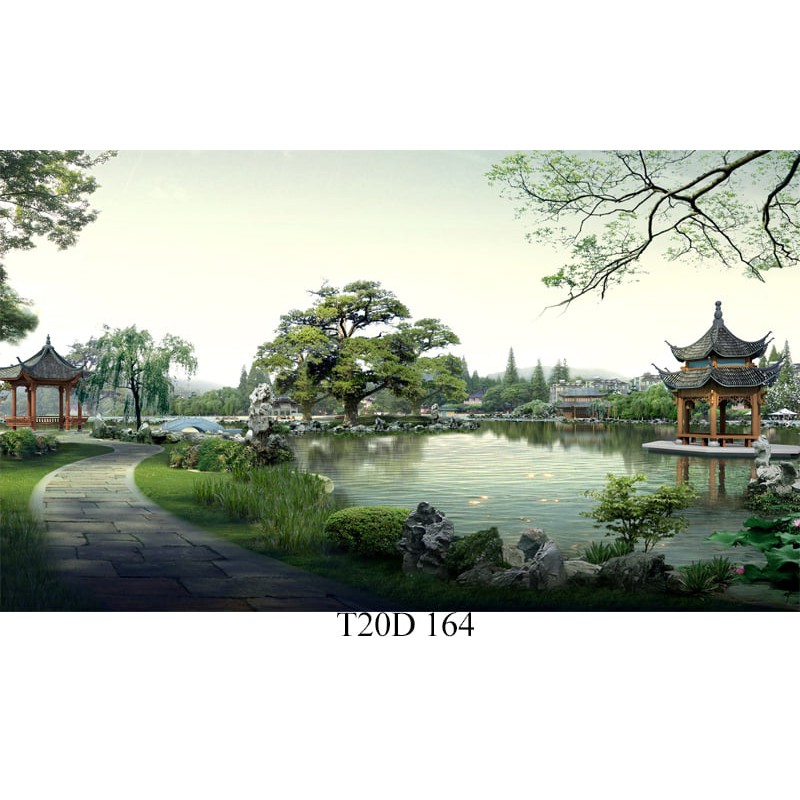 Tranh 3D trang trí hồ cá, cực đẹp. Tặng kèm đồ dán có keo sẵn