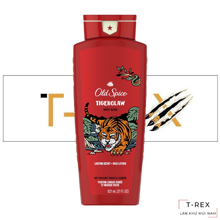 Sữa Tắm Old Spice Tiger Claw 621ML
