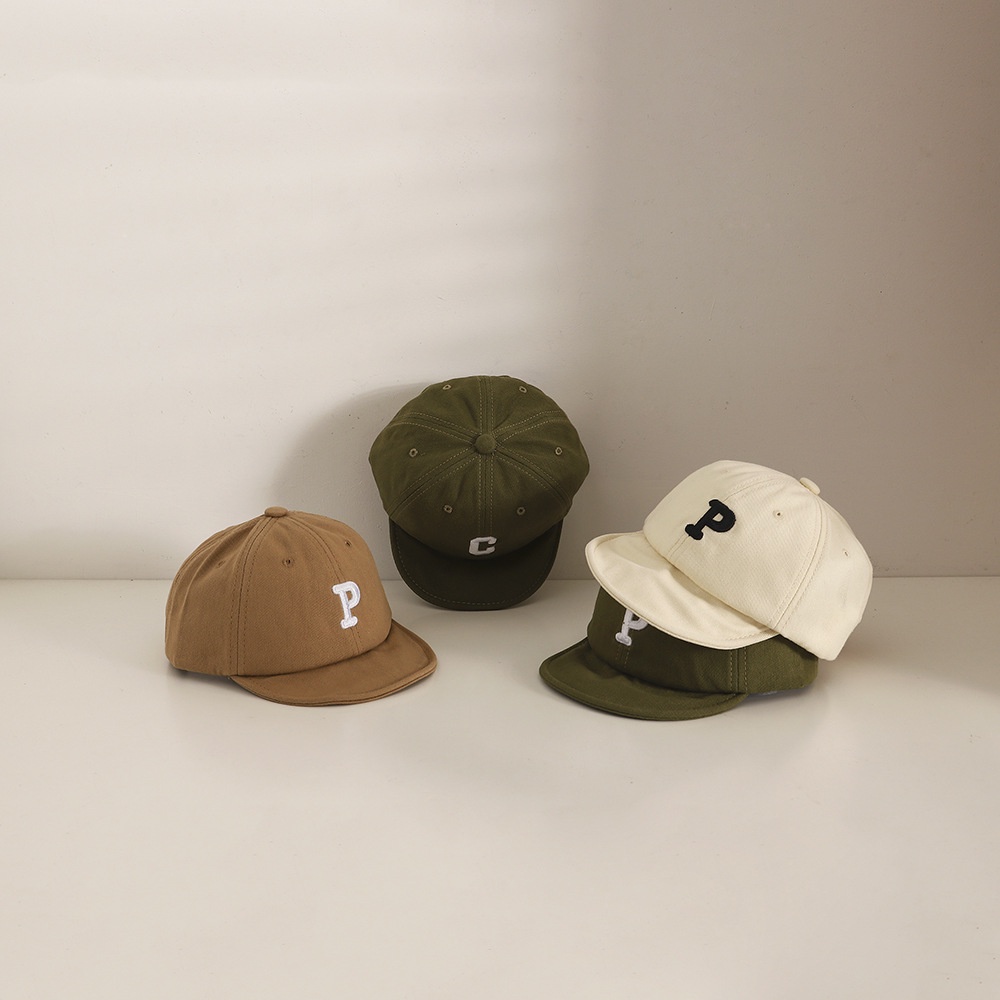 Mũ Lưỡi Trai Vành Mềm Thêu Chữ Đơn Giản Thời Trang Mùa Hè Cho Bé