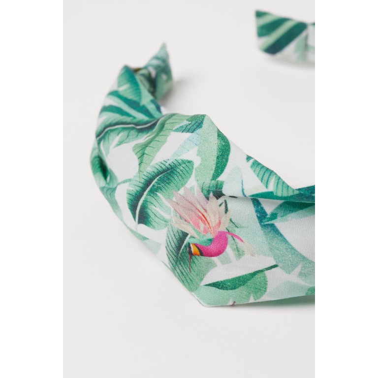 Bờm tóc lá xanh HM H&M_hàng chính hãng authentic