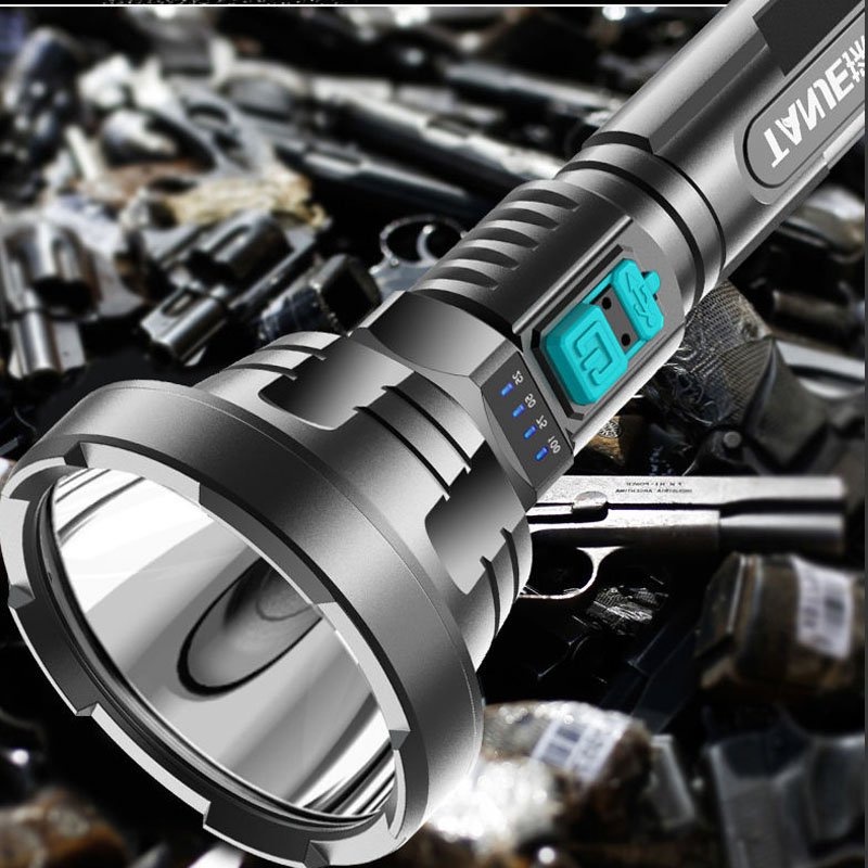 Đèn Pin Siêu Sáng Cầm Tay, Đèn Chống Thấm Nước, Công Suất Lớn