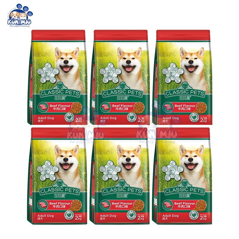 Thức ăn khô cho chó trưởng thành Classic Pets vị thịt bò