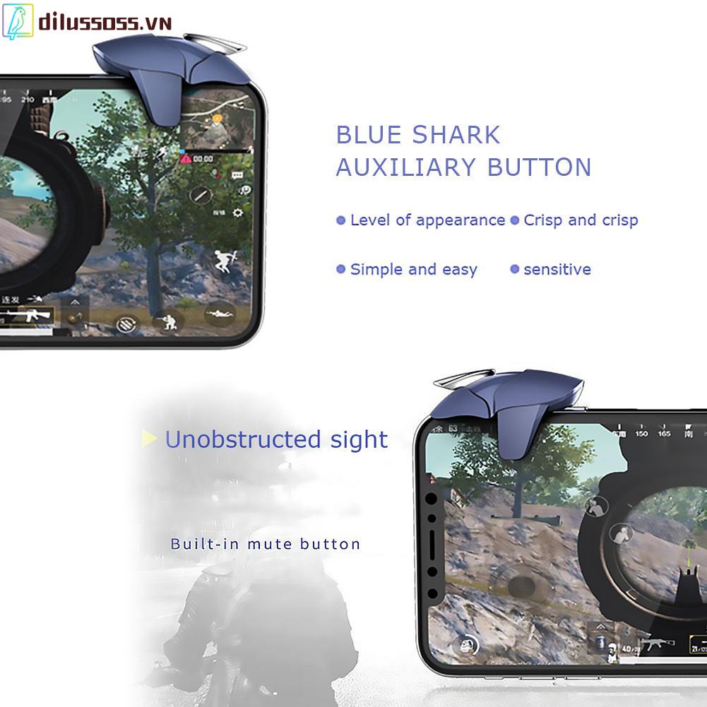 Nút điều khiển AK16 Blue Shark bằng kim loại cho chơi game PUBG trên điện thoại | WebRaoVat - webraovat.net.vn
