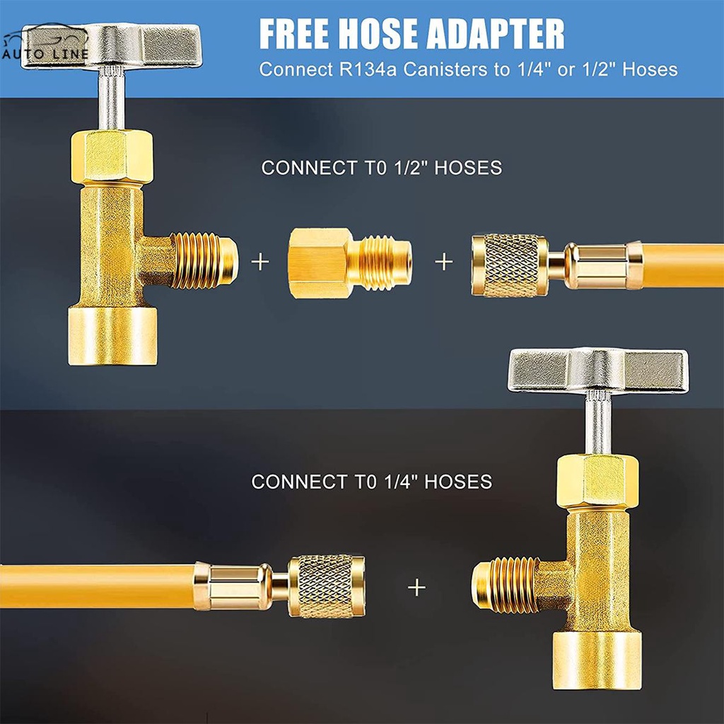 Vòi Nước R134A Tự Niêm Phong Cho 1 / 4 &quot;Và 1 / 2&quot; AC R134A SHOPCYC0859