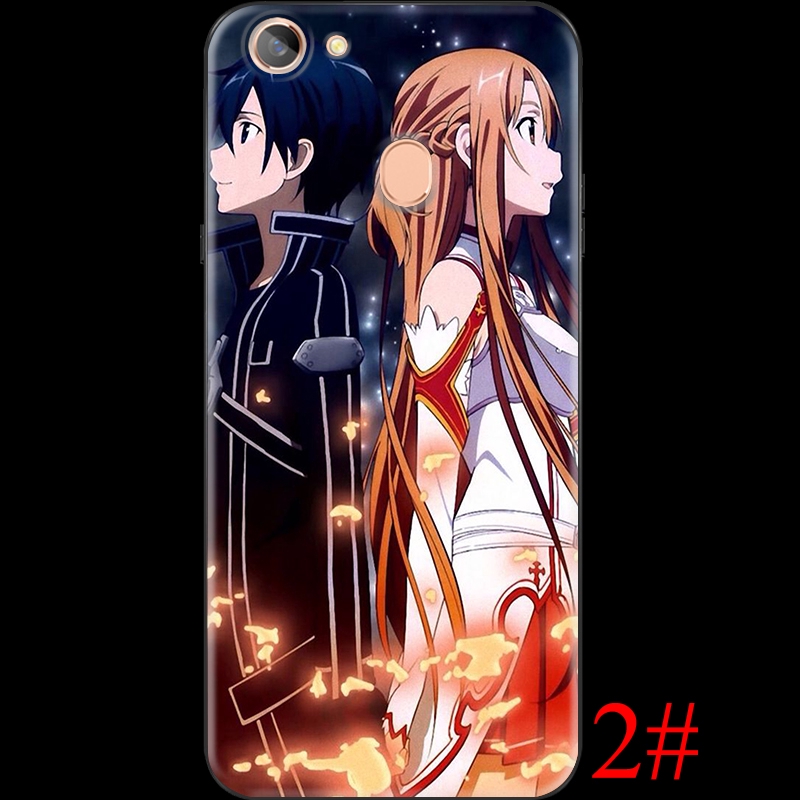 Ốp Lưng Mềm In Hình Anime Sword Art Online Cho Oppo A3s A39 A59 A83 F5 F7 F9 A1k Realme X 5i