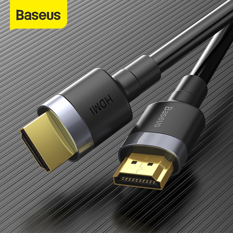 Dây cáp HDMI 2.0 Baseus, dài 1m đến 5m, chất lượng hình ảnh sắc nét lên tới 4K, hàng chính hãng, bảo hành 12 tháng