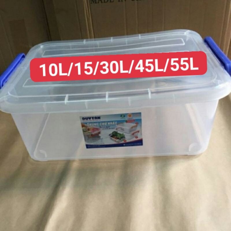 🚀HOẢ TỐC 1H🚀Thùng Nhựa Trong Duy Tân Các Cỡ  10L/15L/30L/45L/55L/90L
