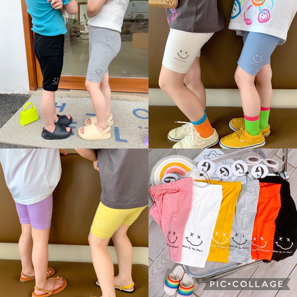 Lyvyshop - (Cotton SG chính phẩm) Quần legging lửng siêu dễ thương cho bé 09-23kg