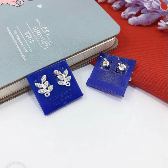 KHUYÊN TAI BẠC HÌNH LÁ SIÊU XINH