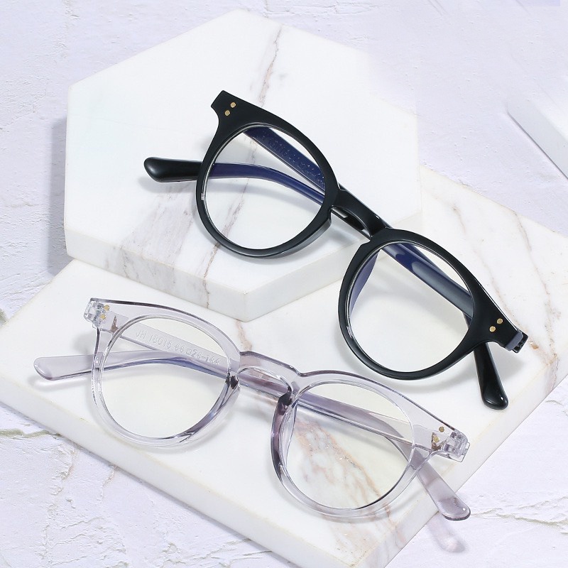 Mắt Kính Giả Cận Form Tròn 2 Chấm Góc 430 Hot Trend Cực Đẹp - Hazo