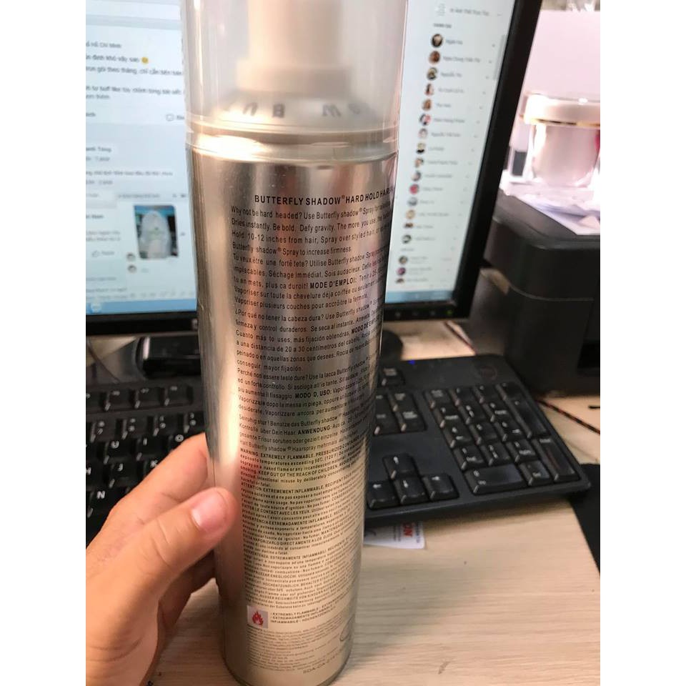 Gôm Tóc Butterfly Shadow 600ml hàng nhập chuẩn