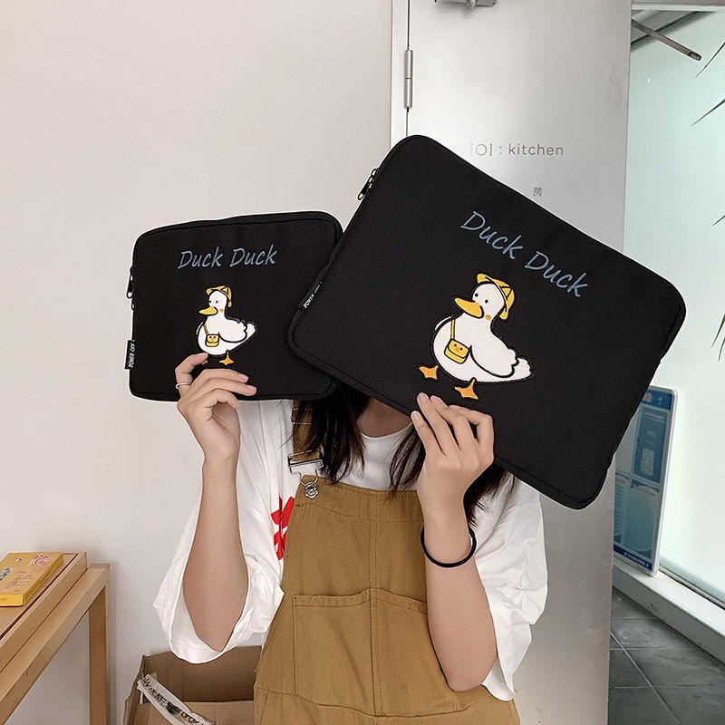 Túi Đựng Ipad 11/14 Inch Bằng Nylon Chống Bụi In Họa Tiết Hoạt Hình Dễ Thương