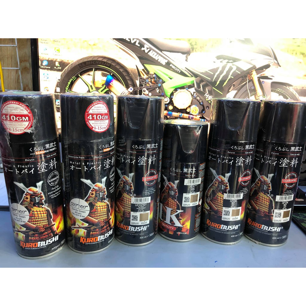 combo sơn samurai màu Xanh Candy Y017 gồm 6 lọ đủ sơn 1 cặp mâm hoặc dàn áo lên màu chuẩn nhất_ Lê Lĩnh Vlog