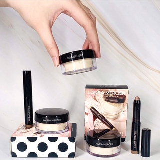 Sét Laura Mercier HPBD Mini : Phấn Bột Mini + Nhũ Mắt Mini