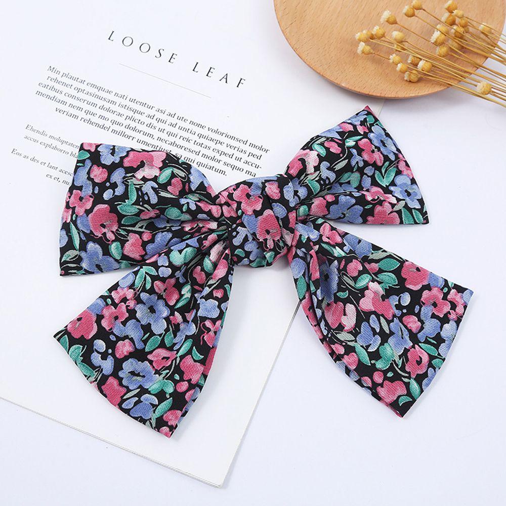 Kẹp Tóc Hình Nơ Sau Lưng Nhiều Màu Sắc Ngọt Ngào Cho Nữ VANES1