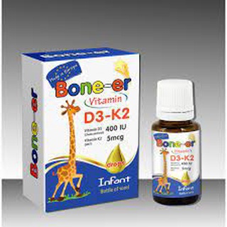 Vitamin D3 nhỏ giọt BONE-ER bổ sung tối ưu Vitamin D3 + K2 lọ 10ml