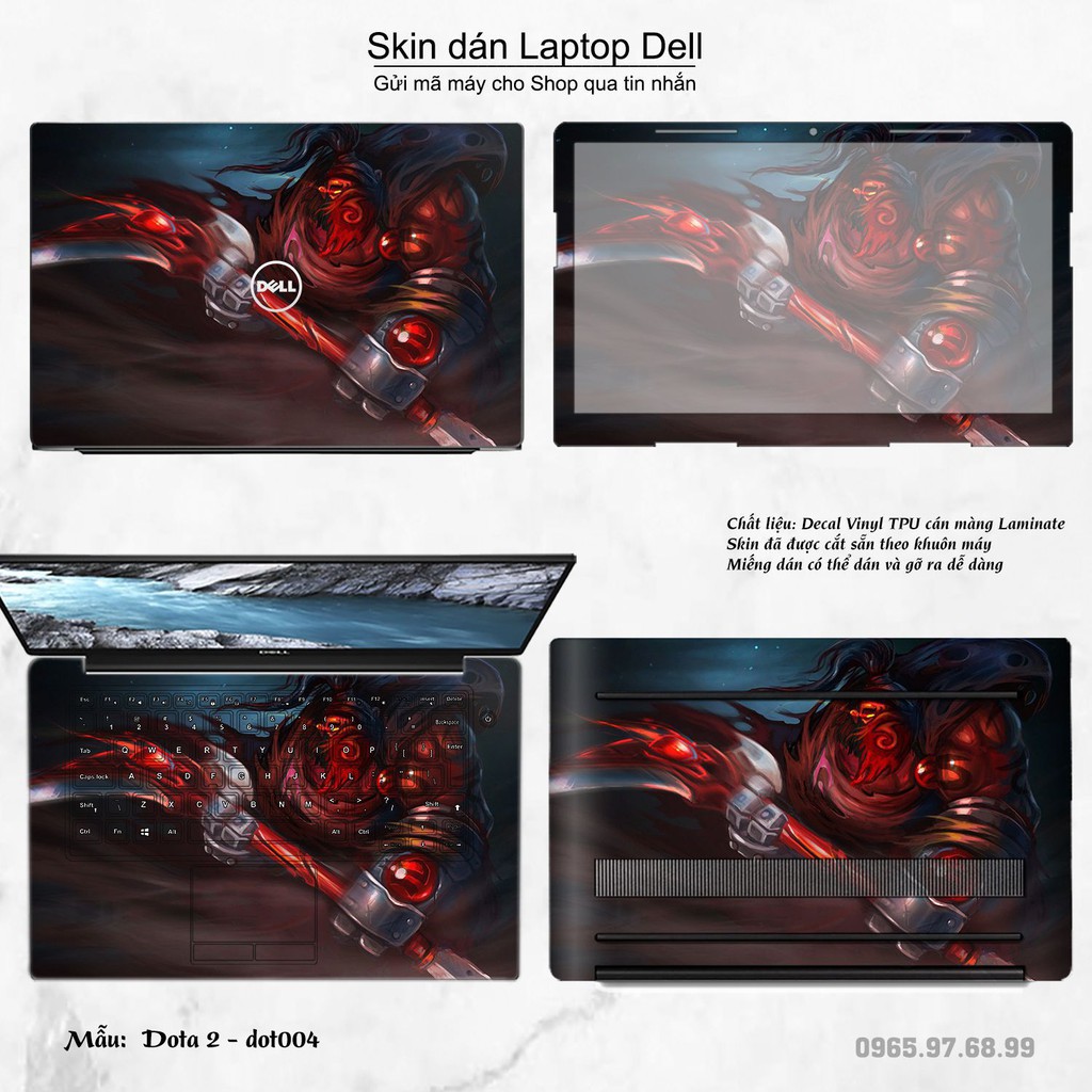 Skin dán Laptop Dell in hình Dota 2 (inbox mã máy cho Shop)