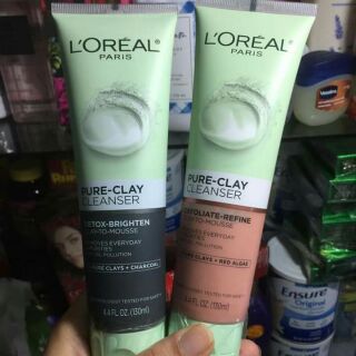 SỮA RỬA MẶT L’OREAL PARIS PURE CLAY