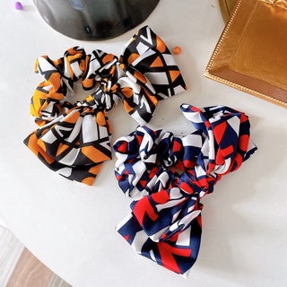 Dây cột tóc dây nơ lụa phong cách vintage