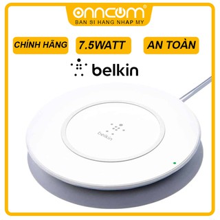 Sạc không dây belkin boost up wireless charging pad optimal 7.5w - hàng nhập mỹ