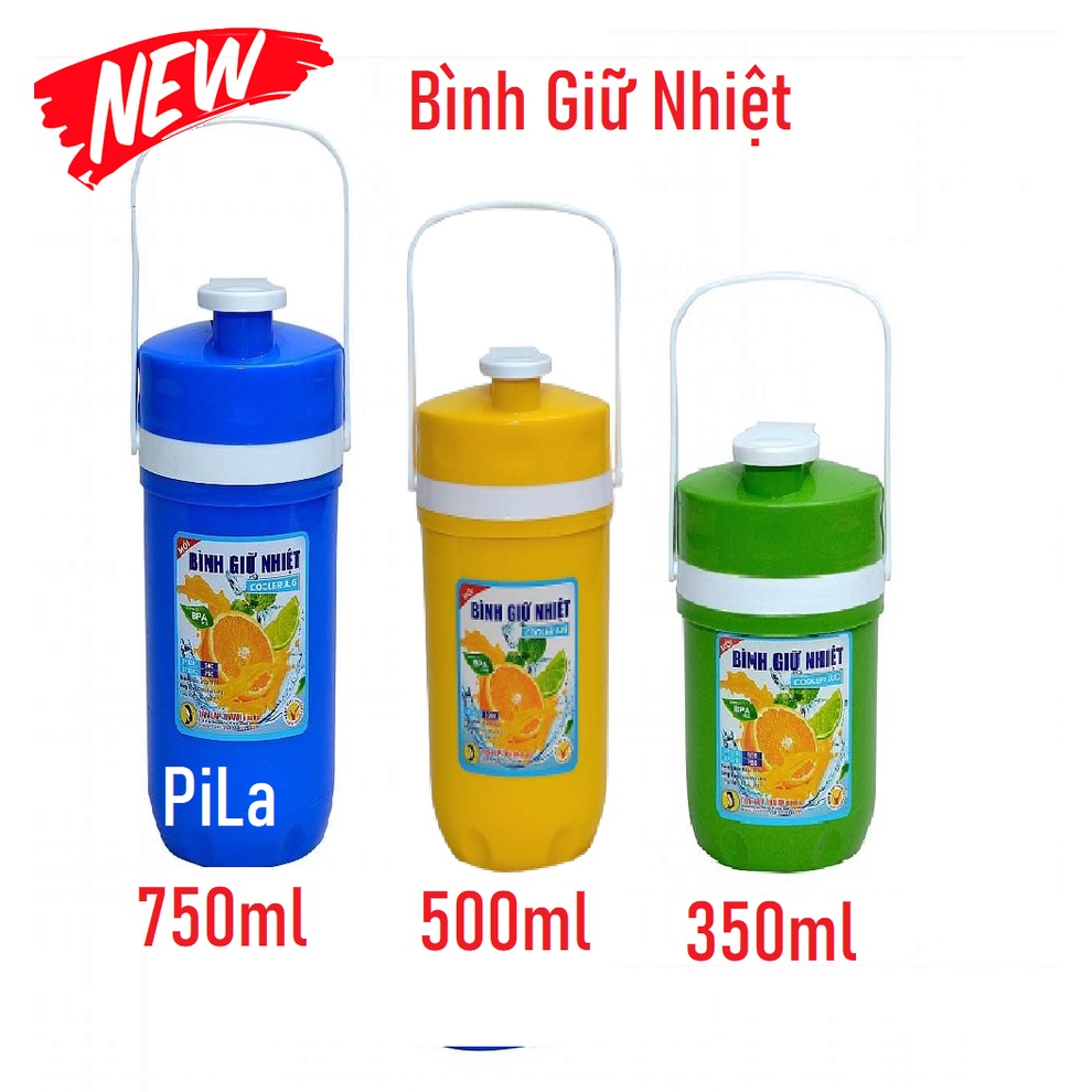 Bình Giữ Nhiệt Quai Xách Nhựa Bền Đẹp Giữ Nhiệt Tối Ưu Hàng Việt Nam