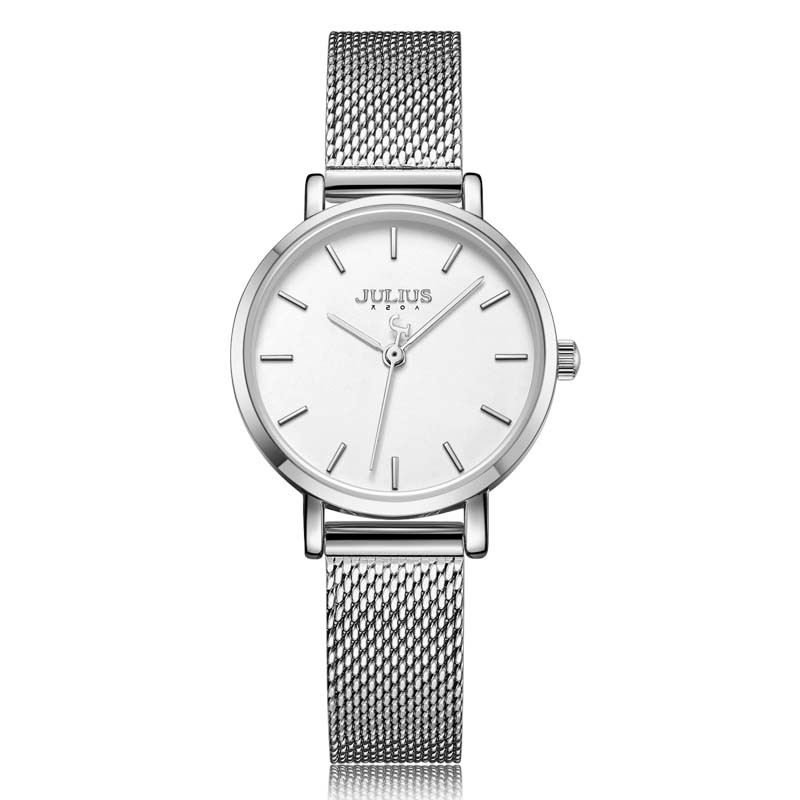 Đồng hồ nữ JA-1164 Julius Hàn Quốc dây thép