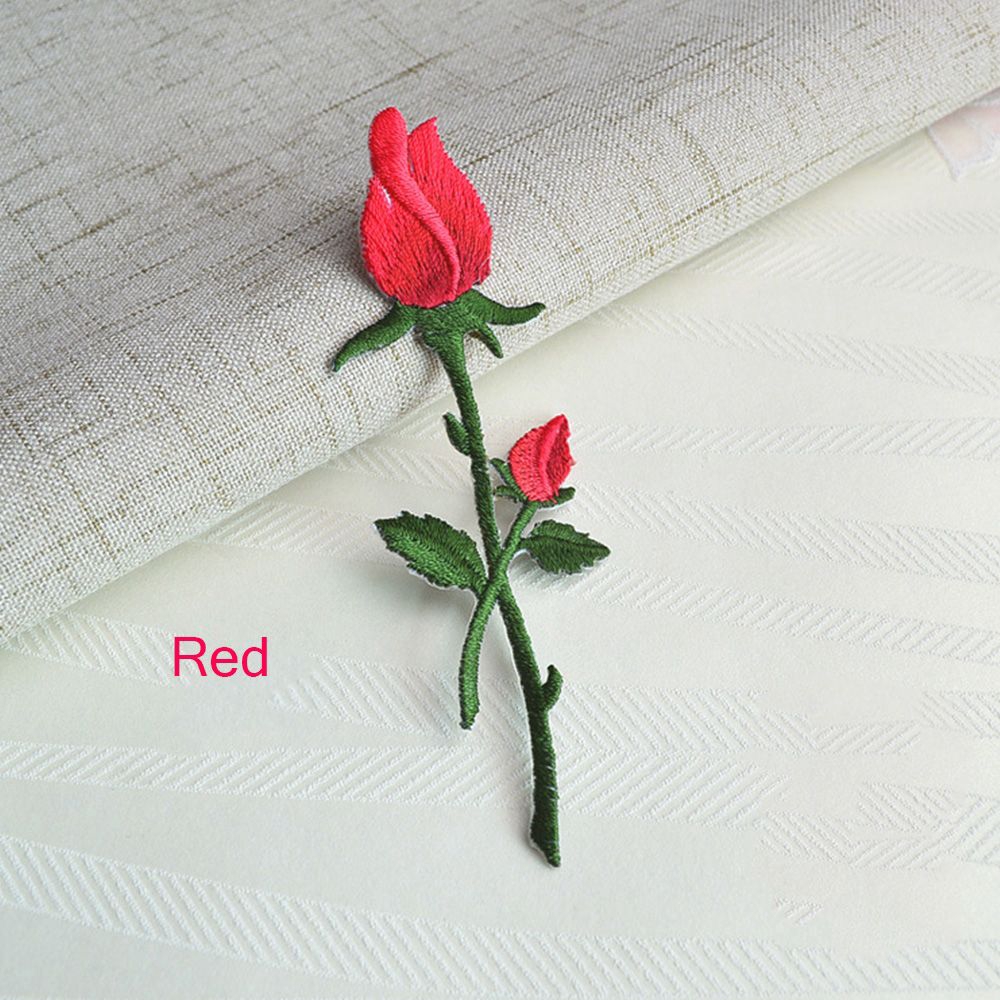 Miếng vá ủi thêu hình hoa phong cách vintage