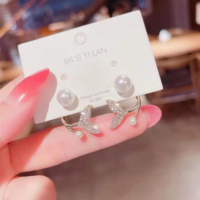 Khuyên tai nữ dáng ôm vành tai đeo được nhiều kiểu chất liệu hợp kim cao cấp không gỉ bền màu bông tai Hàn Quốc