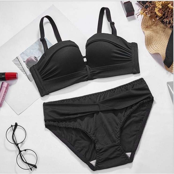 BỘ ĐỒ LÓT NỮ,ÁO LÓT NỮ, ÁO NGỰC ĐÚC SU QUẢ NGANG THÔNG HƠI KHÔNG GỌNG NÂNG NGỰC TÔN VÒNG 1 - BỘ QUẢ VUÔNG