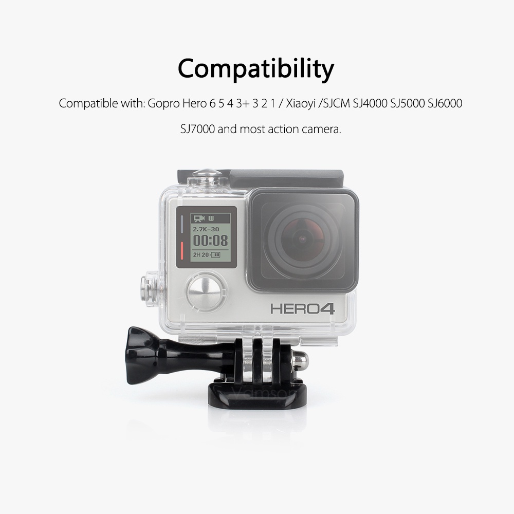 XIAOMI Đế Gắn Camera Hành Trình Gopro Hero 8 7 6 5 4 3+ 2 for SJ4000 SJCAM VP108