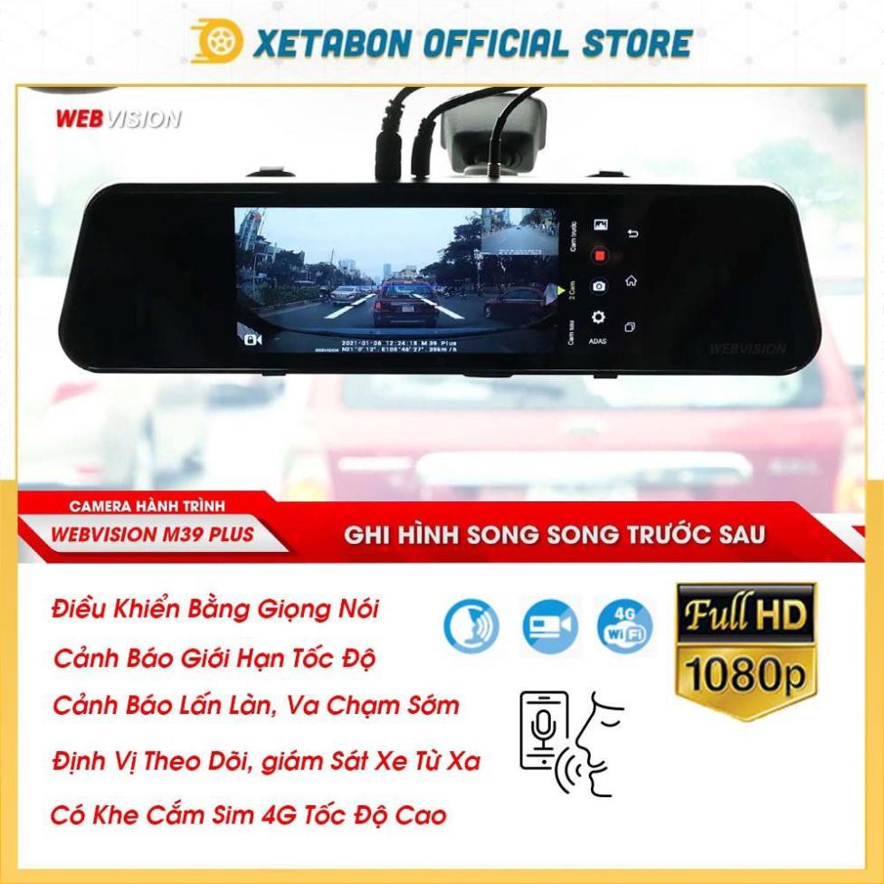 Camera Webvision M39 Plus Cảnh Báo Tốc Độ, Lấn Làn, Va Chạm, Giám Sát Từ Xa, giải Trí, Youtube, VtvGo, Nghe Nhạc | BigBuy360 - bigbuy360.vn