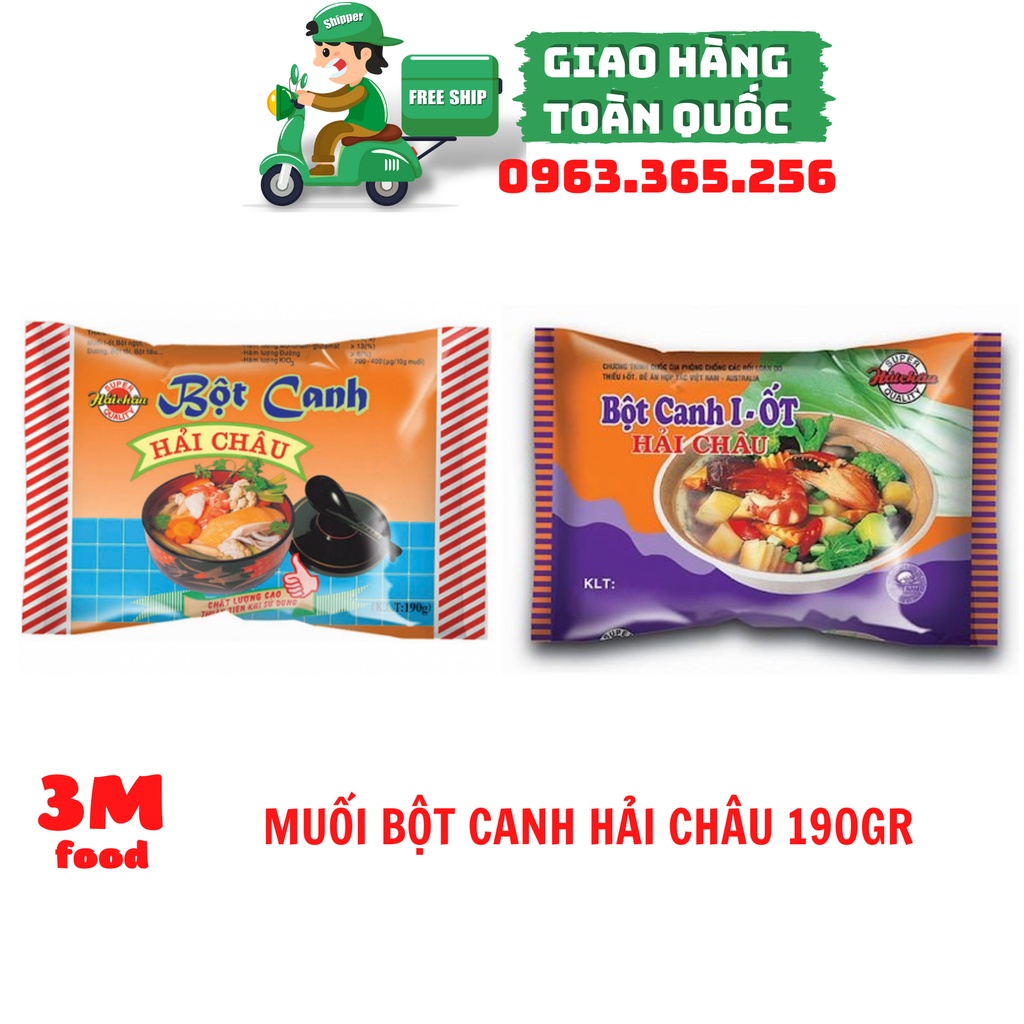 Bột Canh Hải Châu 190gr / Gia vị muối chính hãng - 3M FOOD NL ( Hải Sản Ba Miền )