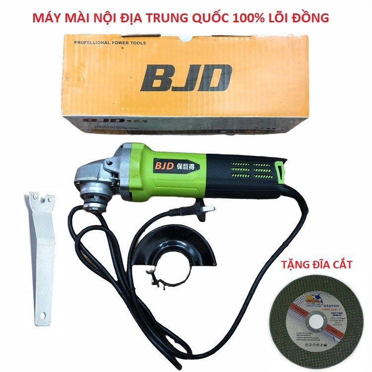 Máy Mài,Tặng Đĩa Cắt Sắt Máy Chính Hãng BJD 1100W 100% Lõi Đồng Hàng Nội Địa Trung Quốc, Bảo Hành 6 Tháng