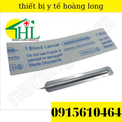 Kim Chích Máu Rạch Mụn Blood Lancet Hải Nam Hộp 200 Cái