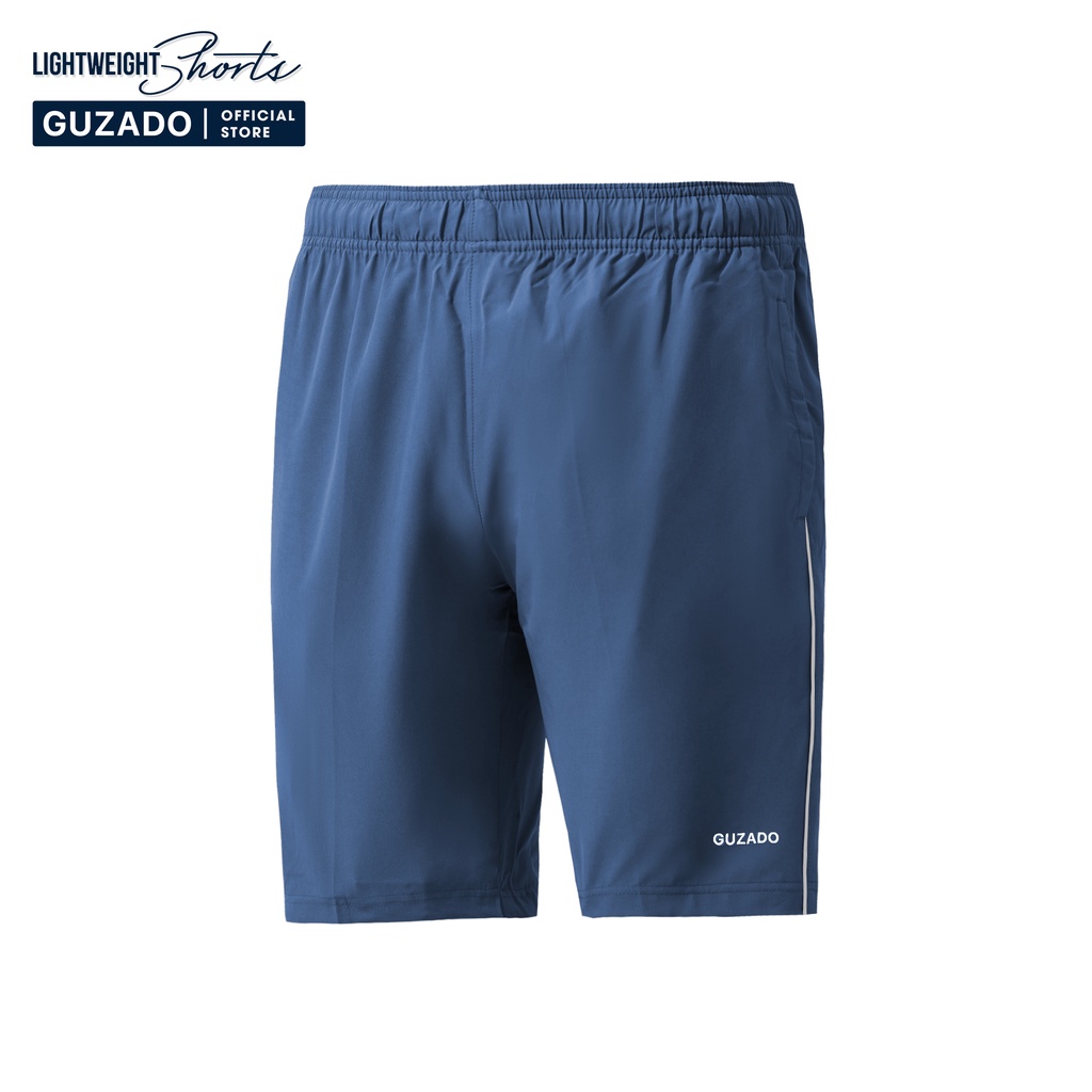 Quần Short Gió Nam Guzado(4 Màu), Vải Mềm Mịn, Siêu Nhẹ, Dáng Thể Thao, Vận Động Thoải Mái QSG2202