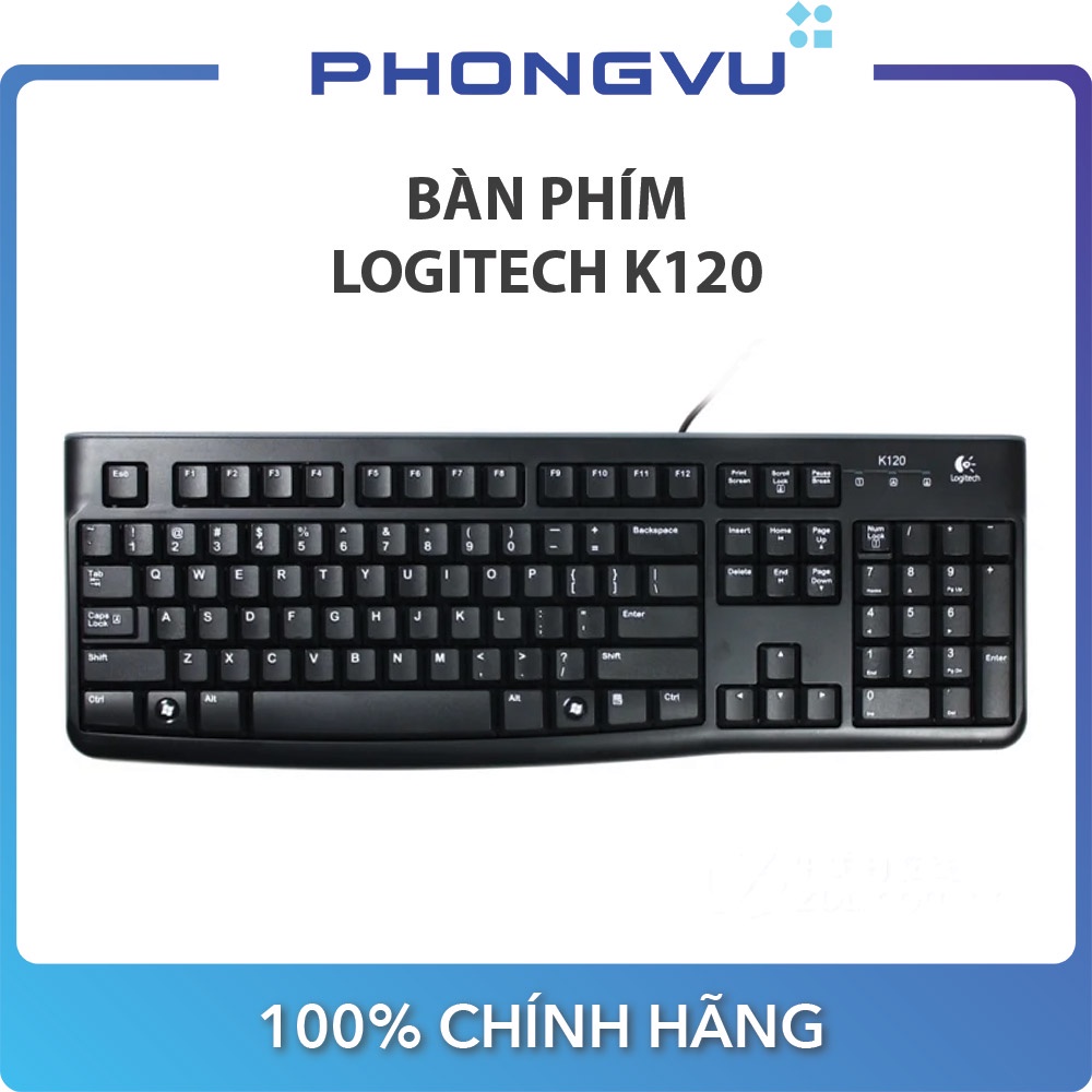 Bàn phím Logitech K120 - Bảo hành 36 tháng | BigBuy360 - bigbuy360.vn