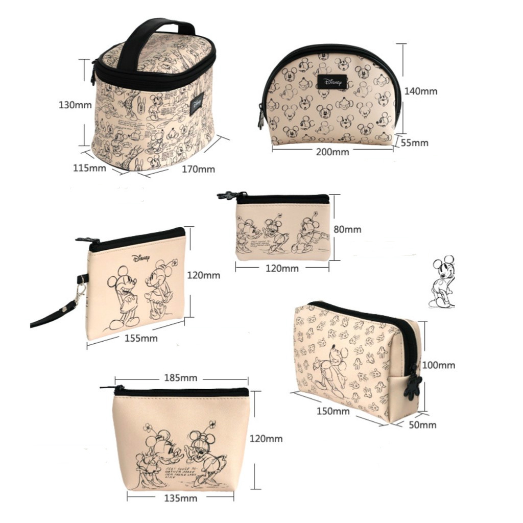 Disney Mickey Mouse Bag women Travel Bag Cosmetic Storage bag