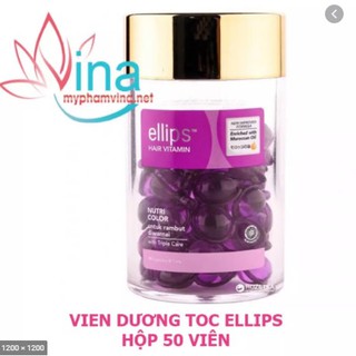 SERUM DƯỠNG TÓC BỔ SUNG VITAMIN ELLIPS NUTRICOLOR MÀU TÍM - 50 VIÊN