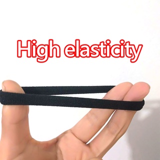 Dây Thun Cột Tóc Độ Co Giãn Cao Màu Đen